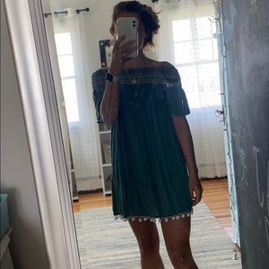 off the shoulder dress